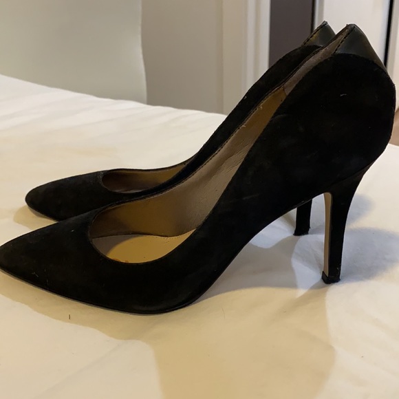 Sam Edelman Zola Black Suede Leather Heel - Picture 3 of 6
